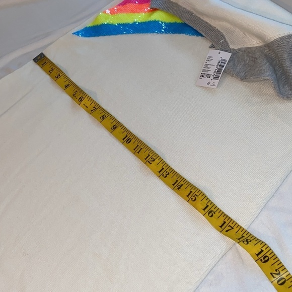 The Children’s Place sweater dress long sleeve sequins star/rainbows Sz XXL NWT - Picture 4 of 9